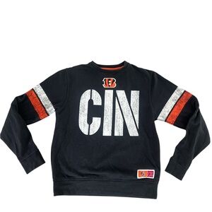 NFL Team Apparel CINCINNATI BENGALS Crew Neck Sweatshirt